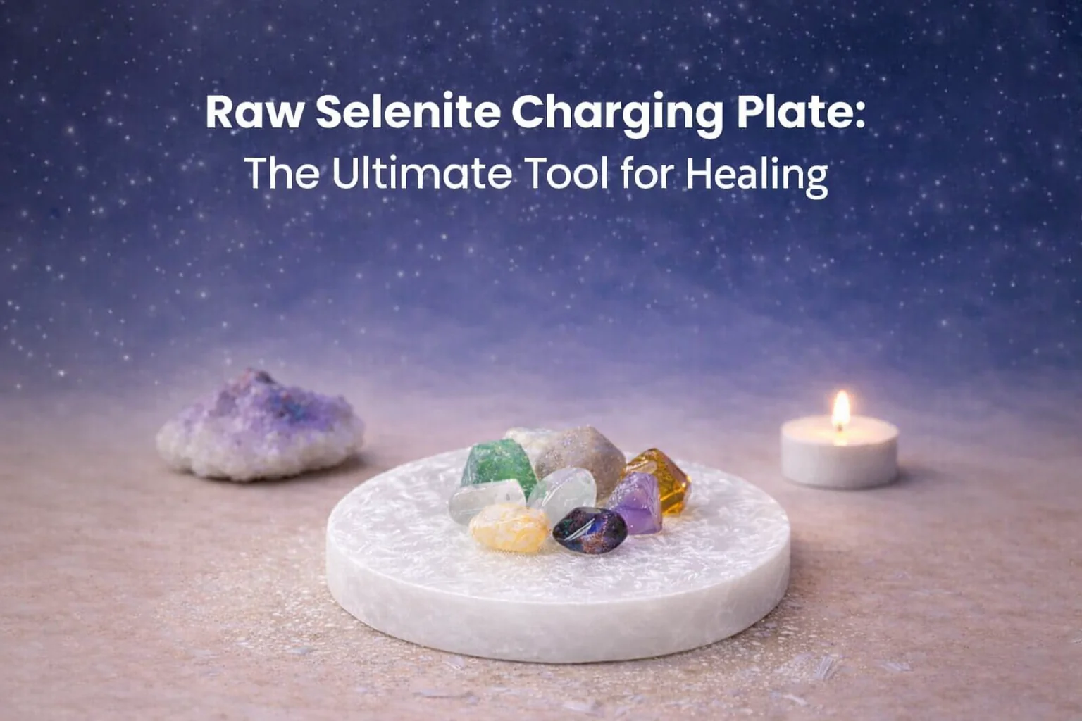 Raw Selenite Charging Plate: The Ultimate Tool for Healing